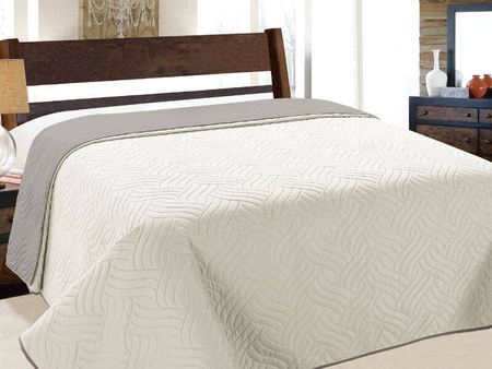 Bedspread VIGO II 220x240, 011/ GREY 2-LIGHT GREY 2