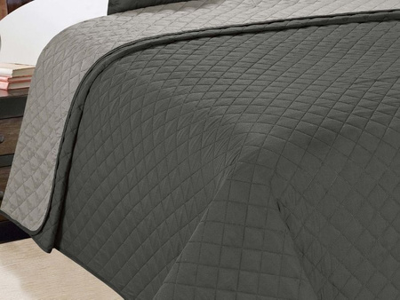 Bedspread VIGO II 220x240, 010/DARK GREY-SILVER