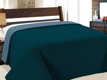 Bedspread VIGO II 220x240, 010/ DARK TURQUISE-BLUE