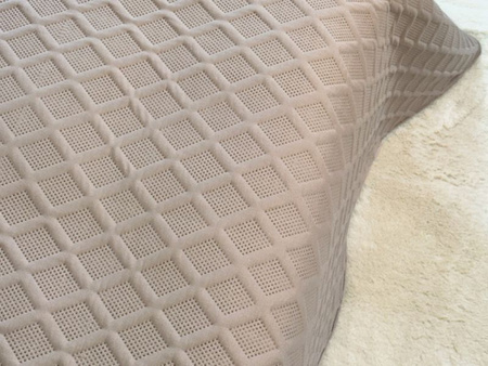 Bedspread PARLA 3D 180x220+2/40x40,SY-7654 TAUPE