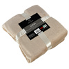 Blanket LUNA 150x200 BEIGE, microfiber flannel 240 gsm