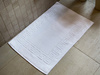 Bath mats Greek Key 650 gsm white 50x70 cm