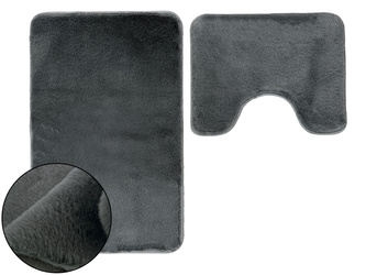Bath mat LOMBOK KPL 2 SZT. DARK GREY