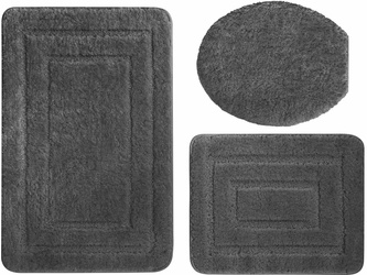 Bath mat  ALOR KPL 3 SZT. GREY DARK