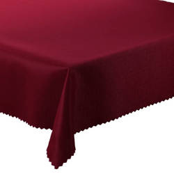 Tablecloths with stain-resistant coating  Burgundy rain