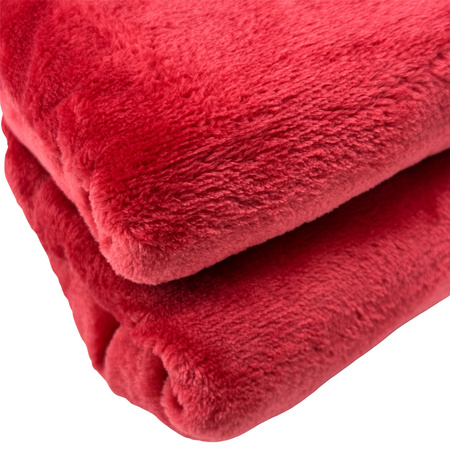 Blanket LUNA 150x200 RASPBERRY , microfiber flannel 240 gsm