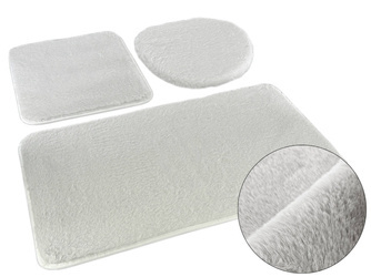 Bath mat  LOMBOK KPL 3 SZT. LIGHT GREY