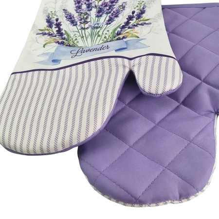 Kitchen gloves with a magnet LAVENDER II kpl 2 szt. F21A159