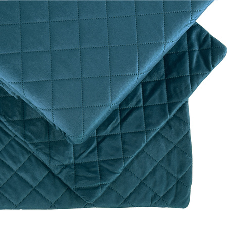 Bedspread AMARANTE 180x220+2/40x40, 010 / DARK TURQUOISE