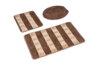 Bath mat TRANGAN KPL. 3 SZT CF02/BROWN 45X75+45X35+48X50 CM