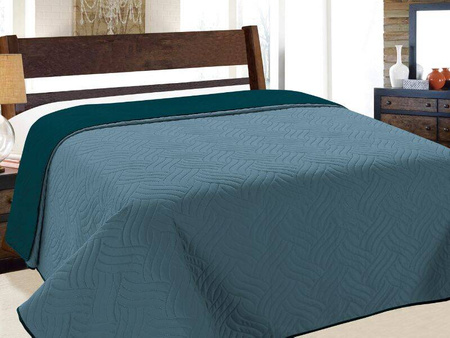 Bedspread VIGO II 220x240, 011/ DARK TURQUISE-BLUE