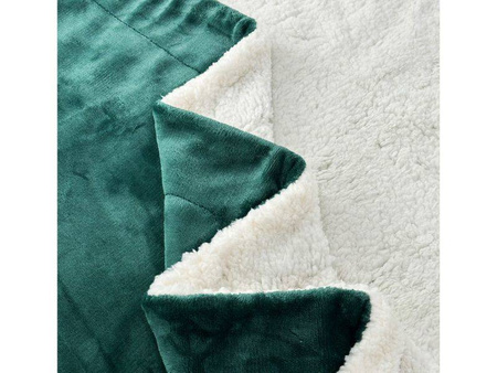 Blanket SHERPA 150X200 BOTTLE GREEN