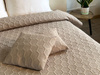 Bedspread PARLA 3D 180x220+2/40x40, SY-7653 BEIGE