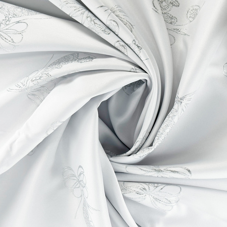 Tablecloths with stain-resistant coating oval 140x200 silver 1869