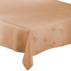 Tablecloths with stain-resistant coating Beige Rose