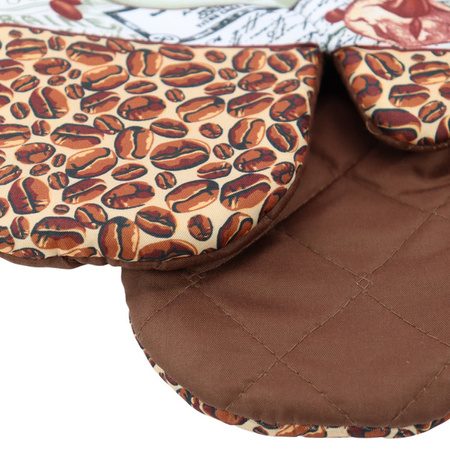 Kitchen gloves with a magnet CAPPUCCINO II kpl 2 szt., 0316FS03