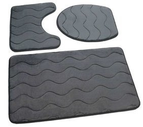 Bath mat SUMBA kpl 3 szt., LZ(23) GREY DARK 26 (45x75+45x35+35x44)