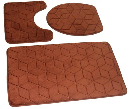 Bath mat SUMBA kpl 3 szt., LZ(31) BROWN 20 (45x75+45x35+35x44)