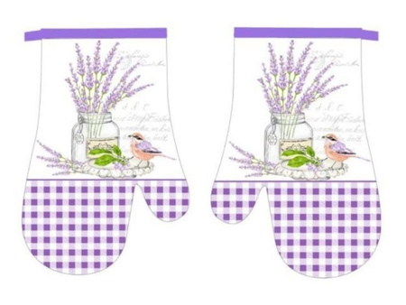 Kitchen gloves with a magnet LAVENDER II kpl 2 szt., 0318FS25