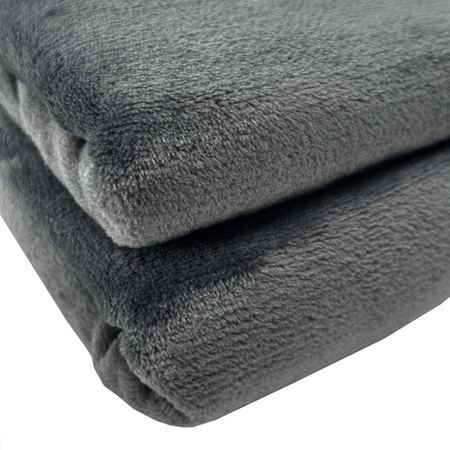 Blanket LUNA 150x200 GRAPHITE, microfiber flannel 240 gsm