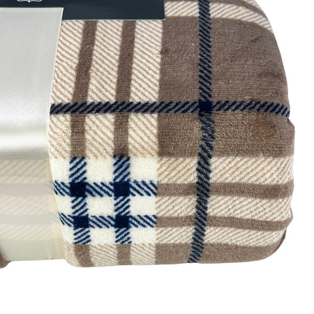 Blanket SHERPA PRINT 150x200 BEIGE