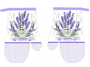 Kitchen gloves with a magnet LAVENDER II kpl 2 szt. F21A159