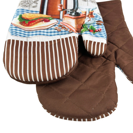 Kitchen gloves with a magnet Coffee II F22A1110-B