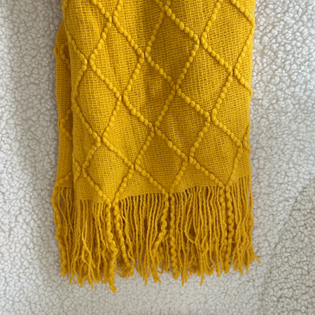 Blanket NERIA 150x200CM YELLOW