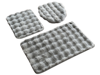 Bath mat ARUBA KPL. 3 SZT. GREY LIGHT