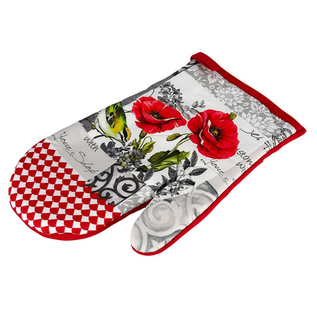 Kitchen gloves with a magnet FLOWER II kpl 2 szt., F21S123-C
