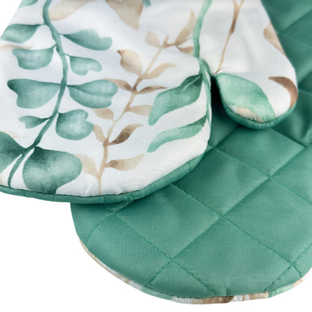 Kitchen gloves with a magnet LEAVES kpl 2 szt., F24S211