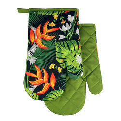 Kitchen gloves with a magnet LEAVES kpl 2 szt., F9174