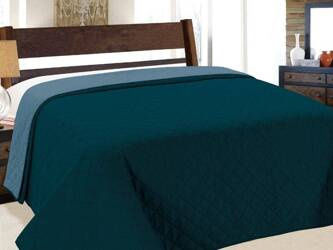 Bedspread VIGO II 220x240,  010/ DARK TURQUISE-BLUE